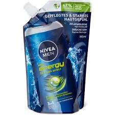 Nivea Men · Gel douche · Energy 3 in 1, refill 500ml