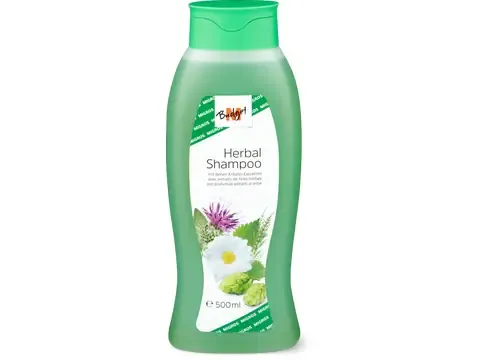 M-Budget · Shampooing aux herbes · cheveux normaux ou rapidement gras 500ml