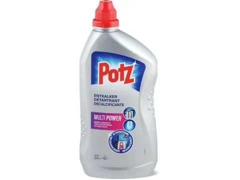 Potz · Détartrant · Temps d’action minimal 1l