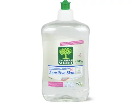 L'Arbre Vert · Liquide vaisselle · pour peau sensible 500ml