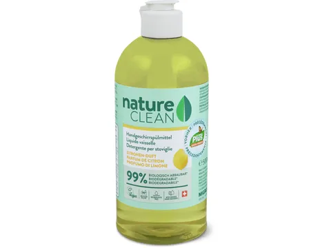 Nature Clean · Liquide vaisselle · Citron, végétalien 500ml