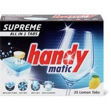 Handymatic Supreme · Pastilles All in One · Citron 35pces