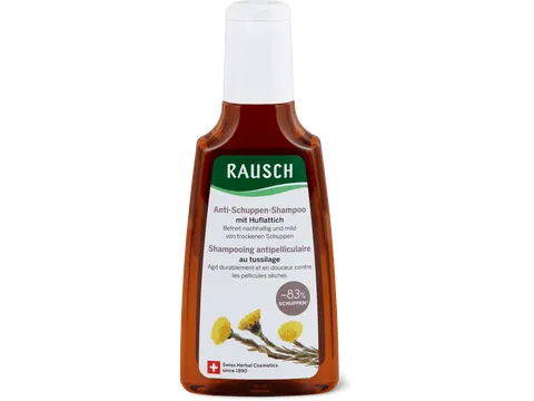 Rausch · Shampooing antipelliculaire au tussilage · cuir chevelu sec à tendance pelliculaire 200ml