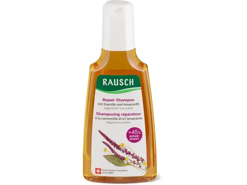 Rausch · Shampooing réparateur à la camomille et à l’amarante · cheveux abîmés 200ml