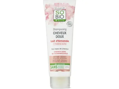 Sobio Etic · Shampooing doux pour les cheveux · Lait d’amande 250ml