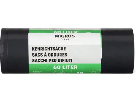 Clean · Sacs à ordures 60l  10pces