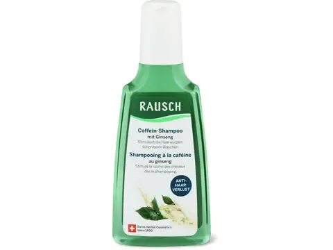 Rausch · Shampooing au ginseng et à la caféine · contre la chute des cheveux 200ml