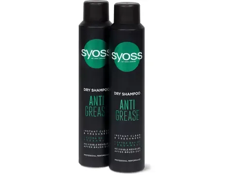 Syoss · Shampooing sec Anti-Grease · cheveux rapidement gras 400 ml