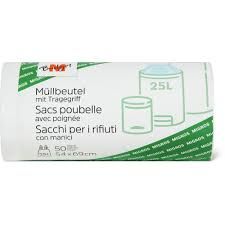 M-Budget · Sacs poubelle · rouleau, avec poignée, 25l 50pces