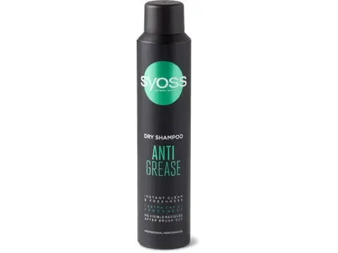 Syoss · Shampooing sec Anti-Grease · cheveux rapidement gras 200 ml