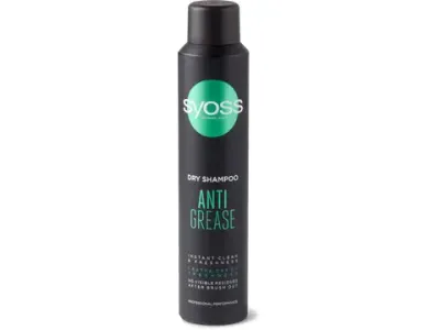 Syoss · Shampooing sec Anti-Grease · cheveux rapidement gras 200 ml
