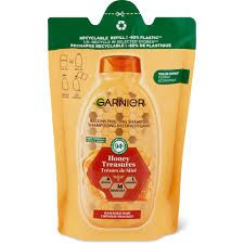 Garnier Ultra Doux · Shampooing Trésors de miel · Cheveux fragiles, recharge 250 ml