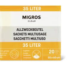 Clean · Sachets multiusage · Pliés, 35l  20pces