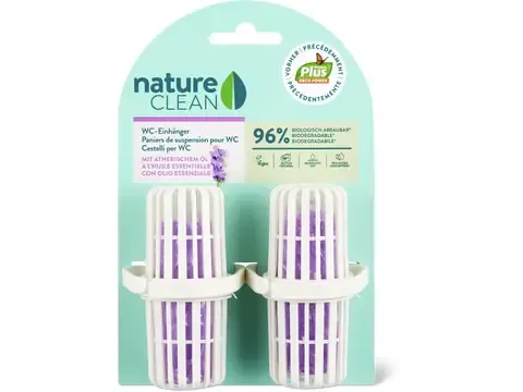 Nature Clean · Boîtier à suspendre pour WC · Lavande, végétalien 2pces