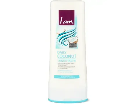 I am · Daily Coconut Conditioner · Tous types de cheveux 200ml
