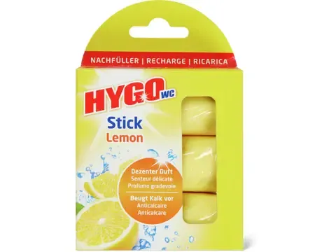 Hygo · Recharge boîtier à suspendre pour WC · Citron 3pces