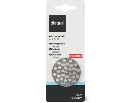 Franke · Grille pour évier Ø 45 mm · Inox avec tige