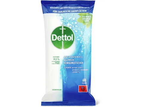 Dettol · Lingettes polyvalentes 60pces