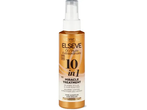 L'Oréal Paris Elseve · Huile Extraordinaire 10 in 1 Miracle Treatment · cheveux secs et frisottants 150 ml