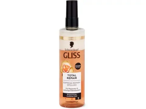 Gliss · Démêlant Total Repair Express · cheveux secs et abîmés 200 ml