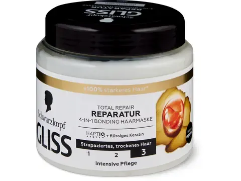 Gliss · Masque Total Repair · cheveux secs et abîmés 400 ml