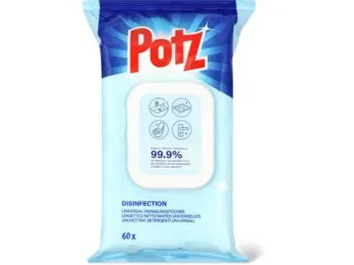 Potz · Lingettes désinfectantes 60pces