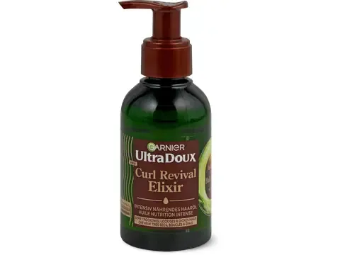 Garnier Ultra Doux · Avocado Curl Revival Elixir · cheveux très secs, bouclés et épais 1 pièce