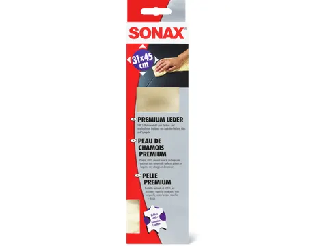 SONAX · Peau chamois Premium · 40 x 57 cm 1pce