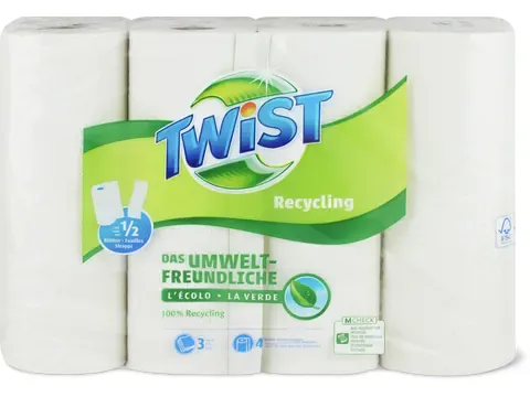 Twist · Recycling · 3 épaisseurs, 1/2 feuille 4pces