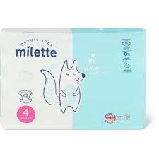 Milette Baby Care · Couches · Taille 4, 9-14 kg 42pce