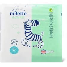 Milette Baby Care Naturals · Couches · aha!, Taille 6, 13+ kg