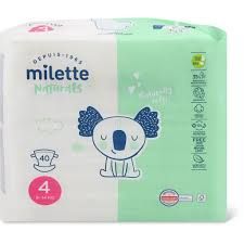 Milette Baby Care Naturals · Couches · aha!, Taille 4, 9-14 kg 40pce
