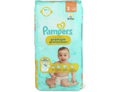 Pampers Premium Protection · Couches · Taille 3, 6-10 kg 48pce