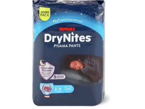 Huggies DryNites · Pyjama pants · 3-5 ans, 16-23 kg 16pce