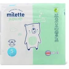 Milette Baby Care Naturals · Couches · aha!, Taille 5, 12-17 kg 36pce