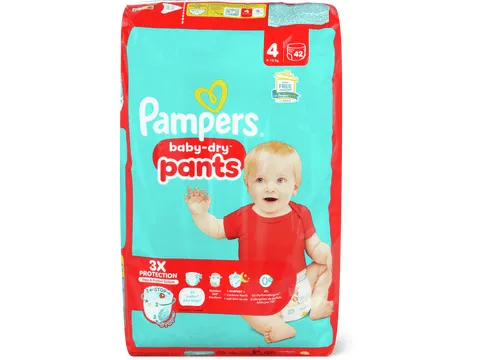 Pampers Baby Dry · Pants · Taille 4, 9-15 kg 42pce