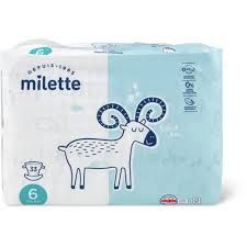 Milette Baby Care · Couches · Taille 6, 13-18 kg 33pce