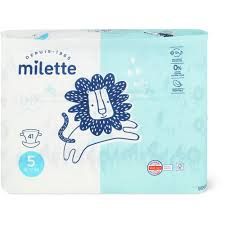 Milette Baby Care · Couches · Taille 5, 11-16kg 41pce