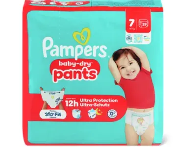 Pampers Baby Dry · Pants · Taille 7, 15+kg 29pce