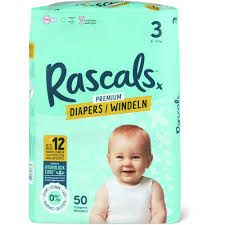 Rascals · Couches · Taile 3, 6-11 kg 50pce