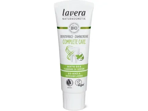 Lavera · Dentifrice Complete Care · Menthe &amp; fluorure de sodium, végétalien 75ml
