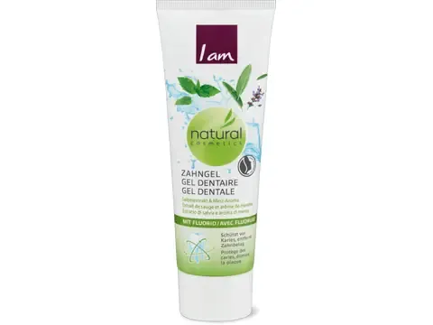 I am · Gel dentaire · Extrait de sauge et arôme de menthe 75ml