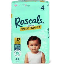 Rascals · Couches · Taille 4, 10-15kg 42pce