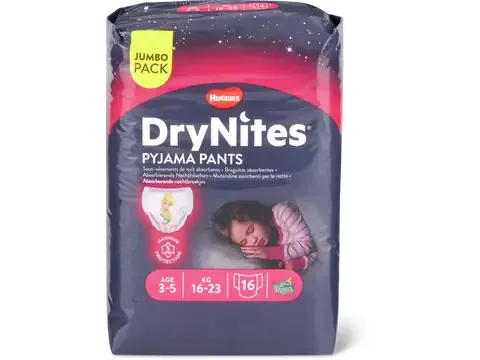 Huggies DryNites · Pyjama pants · 3-5 ans,16-23 kg 16pce