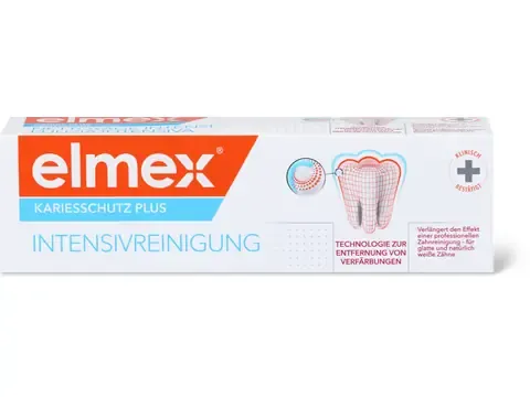 Elmex Kariesschutz Plus · Dentifrice Nettoyage intense 50ml
