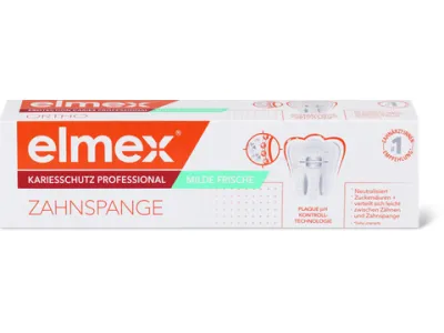 Elmex Kariesschutz Professional · Dentifrice pour appareils dentaires · 8–18 ans 75ml