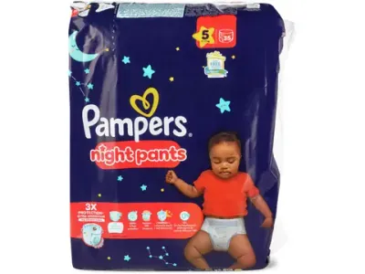 Pampers · Night Pants · Taille 5, 11–17 kg 35pce