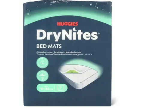 Huggies DryNites · Bed Mats · 78x88cm 7pce