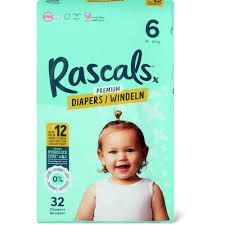 Rascals · Couches · Taille 6, 15-20 kg 32pce