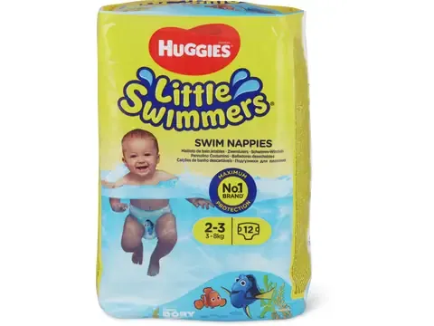 Huggies Little Swimmers · Maillots de bain jetables · Taille 2-3, 3-8 kg 12pce